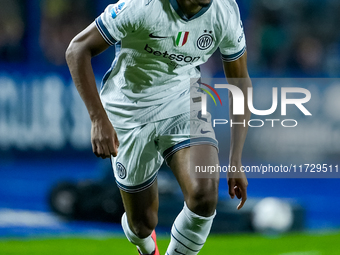 Denzel Dumfries of FC Internazionale during the Serie A Enilive match between Empoli FC and FC Internazionale at Stadio Carlo Castellani on...