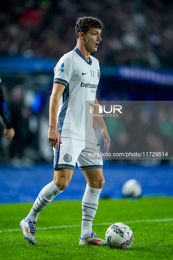 Benjamin Pavard of FC Internazionale during the Serie A Enilive match between Empoli FC and FC Internazionale at Stadio Carlo Castellani on...