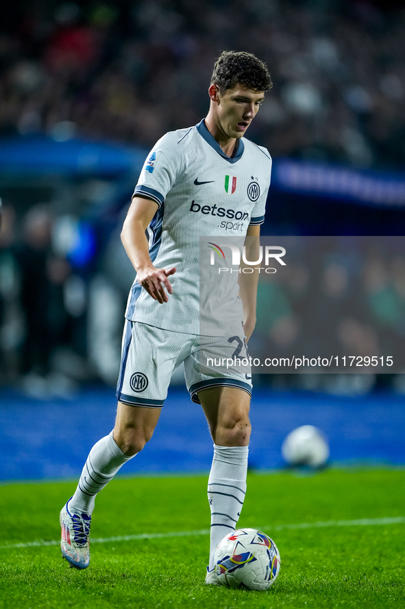 Benjamin Pavard of FC Internazionale during the Serie A Enilive match between Empoli FC and FC Internazionale at Stadio Carlo Castellani on...