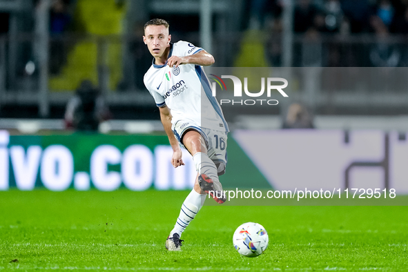 Davide Frattesi of FC Internazionale during the Serie A Enilive match between Empoli FC and FC Internazionale at Stadio Carlo Castellani on...