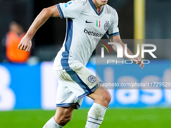 Davide Frattesi of FC Internazionale during the Serie A Enilive match between Empoli FC and FC Internazionale at Stadio Carlo Castellani on...