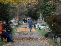 Rakowicki Cemetery undergoes preparations for All Saints' Day in Krakow, Poland, on October 30, 2024. November 1 is celebrated in Catholicis...