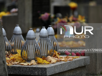 Rakowicki Cemetery undergoes preparations for All Saints' Day in Krakow, Poland, on October 30, 2024. November 1 is celebrated in Catholicis...