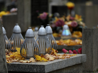 Rakowicki Cemetery undergoes preparations for All Saints' Day in Krakow, Poland, on October 30, 2024. November 1 is celebrated in Catholicis...