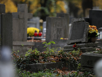 Rakowicki Cemetery undergoes preparations for All Saints' Day in Krakow, Poland, on October 30, 2024. November 1 is celebrated in Catholicis...