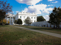 The White House is seen in Washington, D.C. on November 1, 2024, just days ahead of Election Day. (