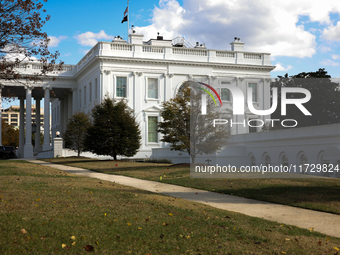 The White House is seen in Washington, D.C. on November 1, 2024, just days ahead of Election Day. (