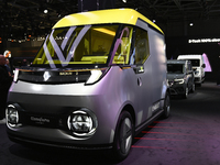 Renault unveils the concept compact electric pickup truck, Estafette, at the Renault stand at the Paris Motor Show in Paris, France, on Octo...