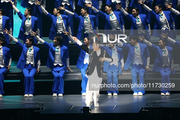 Singer Andy Lau performs at the Taipei Arena during the first leg of his ''Today is the Day'' tour in Taipei, Taiwan province, China, on Nov...