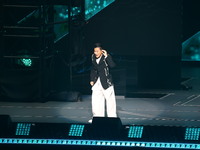 Singer Andy Lau performs at the Taipei Arena during the first leg of his ''Today is the Day'' tour in Taipei, Taiwan province, China, on Nov...