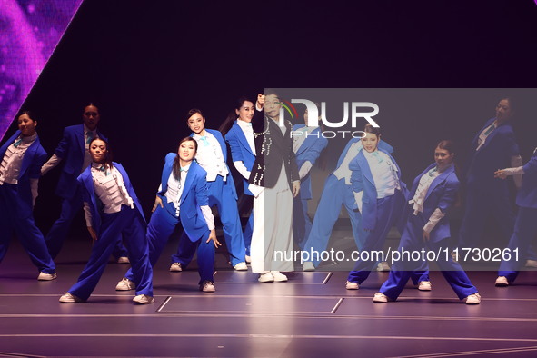 Singer Andy Lau performs at the Taipei Arena during the first leg of his ''Today is the Day'' tour in Taipei, Taiwan province, China, on Nov...