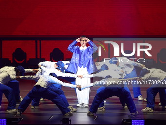 Singer Andy Lau performs at the Taipei Arena during the first leg of his ''Today is the Day'' tour in Taipei, Taiwan province, China, on Nov...