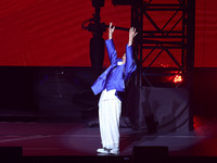 Singer Andy Lau performs at the Taipei Arena during the first leg of his ''Today is the Day'' tour in Taipei, Taiwan province, China, on Nov...