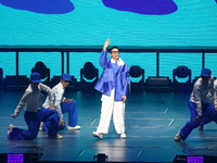 Singer Andy Lau performs at the Taipei Arena during the first leg of his ''Today is the Day'' tour in Taipei, Taiwan province, China, on Nov...