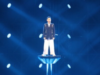 Singer Andy Lau performs at the Taipei Arena during the first leg of his ''Today is the Day'' tour in Taipei, Taiwan province, China, on Nov...