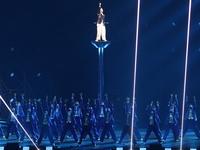 Singer Andy Lau performs at the Taipei Arena during the first leg of his ''Today is the Day'' tour in Taipei, Taiwan province, China, on Nov...