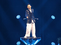 Singer Andy Lau performs at the Taipei Arena during the first leg of his ''Today is the Day'' tour in Taipei, Taiwan province, China, on Nov...