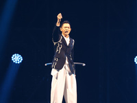 Singer Andy Lau performs at the Taipei Arena during the first leg of his ''Today is the Day'' tour in Taipei, Taiwan province, China, on Nov...