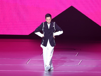 Singer Andy Lau performs at the Taipei Arena during the first leg of his ''Today is the Day'' tour in Taipei, Taiwan province, China, on Nov...