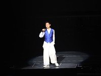 Singer Andy Lau performs at the Taipei Arena during the first leg of his ''Today is the Day'' tour in Taipei, Taiwan province, China, on Nov...