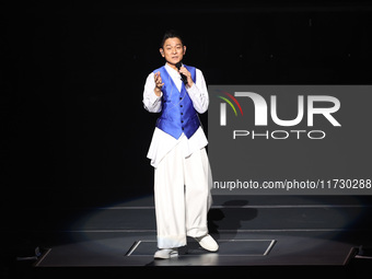 Singer Andy Lau performs at the Taipei Arena during the first leg of his ''Today is the Day'' tour in Taipei, Taiwan province, China, on Nov...