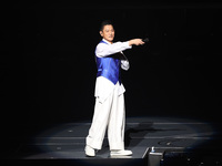 Singer Andy Lau performs at the Taipei Arena during the first leg of his ''Today is the Day'' tour in Taipei, Taiwan province, China, on Nov...