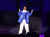 Singer Andy Lau performs at the Taipei Arena during the first leg of his ''Today is the Day'' tour in Taipei, Taiwan province, China, on Nov...