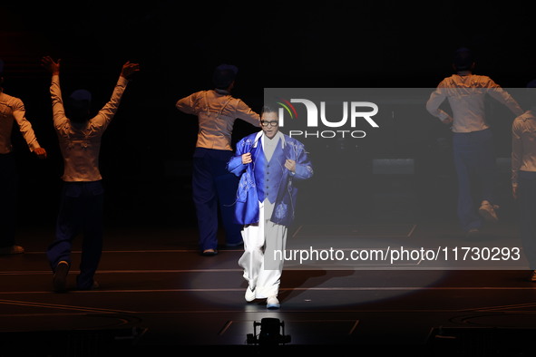 Singer Andy Lau performs at the Taipei Arena during the first leg of his ''Today is the Day'' tour in Taipei, Taiwan province, China, on Nov...