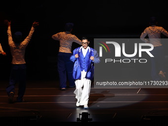 Singer Andy Lau performs at the Taipei Arena during the first leg of his ''Today is the Day'' tour in Taipei, Taiwan province, China, on Nov...