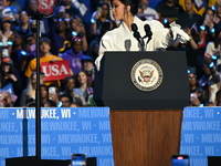 Belcalis Marlenis Cephus, known professionally as Cardi B (shown), an American rapper and songwriter, speaks at a campaign rally supporting...