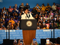 Belcalis Marlenis Cephus, known professionally as Cardi B (shown), an American rapper and songwriter, speaks at a campaign rally supporting...