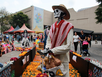 An offering on the occasion of the Day of the Dead is seen during the twenty-seventh edition of the University Day of the Dead Festival ''Me...