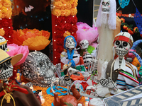 An offering on the occasion of the Day of the Dead is seen during the twenty-seventh edition of the University Day of the Dead Festival ''Me...