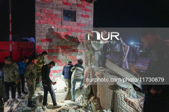 On November 2, 2024, an explosion of unknown origin occurred at a guard post near the entrance of the Al-Muhammadiyah camp in rural Jindires...