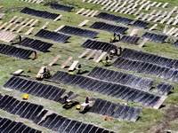 Farmers dry freshly harvested laver in Fuzhou, China, on November 2, 2024. (