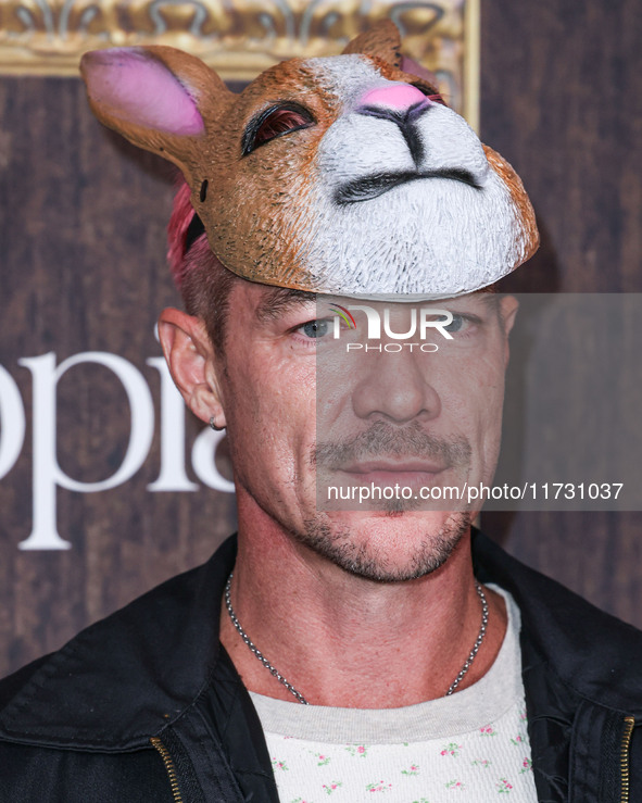 Diplo (Thomas Wesley Pentz) arrives at Darren Dzienciol's Haunted Hotel Halloween Party 2024 presented by UTOPIA and Casa Azul Organic Tequi...