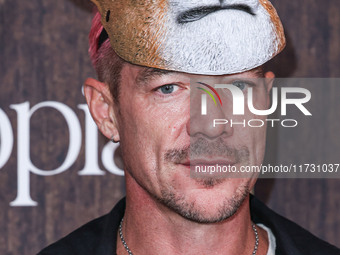 Diplo (Thomas Wesley Pentz) arrives at Darren Dzienciol's Haunted Hotel Halloween Party 2024 presented by UTOPIA and Casa Azul Organic Tequi...