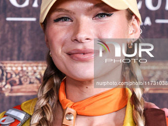 Josie Canseco arrives at Darren Dzienciol's Haunted Hotel Halloween Party 2024 presented by UTOPIA and Casa Azul Organic Tequila held at the...