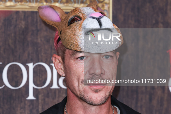 Diplo (Thomas Wesley Pentz) arrives at Darren Dzienciol's Haunted Hotel Halloween Party 2024 presented by UTOPIA and Casa Azul Organic Tequi...