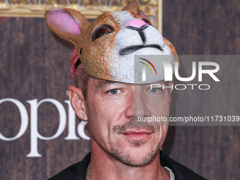 Diplo (Thomas Wesley Pentz) arrives at Darren Dzienciol's Haunted Hotel Halloween Party 2024 presented by UTOPIA and Casa Azul Organic Tequi...