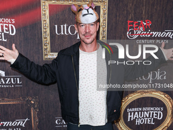 Diplo (Thomas Wesley Pentz) arrives at Darren Dzienciol's Haunted Hotel Halloween Party 2024 presented by UTOPIA and Casa Azul Organic Tequi...