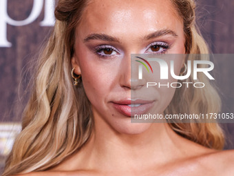 Alexis Ren arrives at Darren Dzienciol's Haunted Hotel Halloween Party 2024 presented by UTOPIA and Casa Azul Organic Tequila held at the Fa...