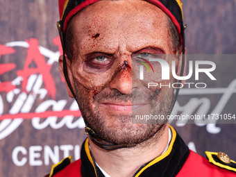 Darren Dzienciol arrives at Darren Dzienciol's Haunted Hotel Halloween Party 2024 presented by UTOPIA and Casa Azul Organic Tequila held at...