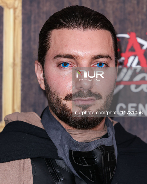 Alesso (Alessandro Renato Rodolfo Lindblad) arrives at Darren Dzienciol's Haunted Hotel Halloween Party 2024 presented by UTOPIA and Casa Az...