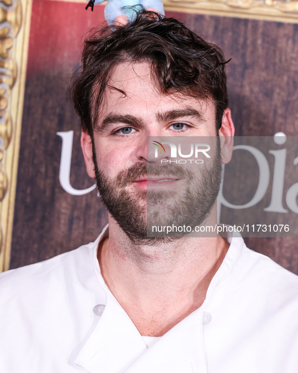 Alex Pall of The Chainsmokers arrives at Darren Dzienciol's Haunted Hotel Halloween Party 2024 presented by UTOPIA and Casa Azul Organic Teq...