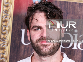 Alex Pall of The Chainsmokers arrives at Darren Dzienciol's Haunted Hotel Halloween Party 2024 presented by UTOPIA and Casa Azul Organic Teq...