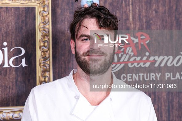 Alex Pall of The Chainsmokers arrives at Darren Dzienciol's Haunted Hotel Halloween Party 2024 presented by UTOPIA and Casa Azul Organic Teq...