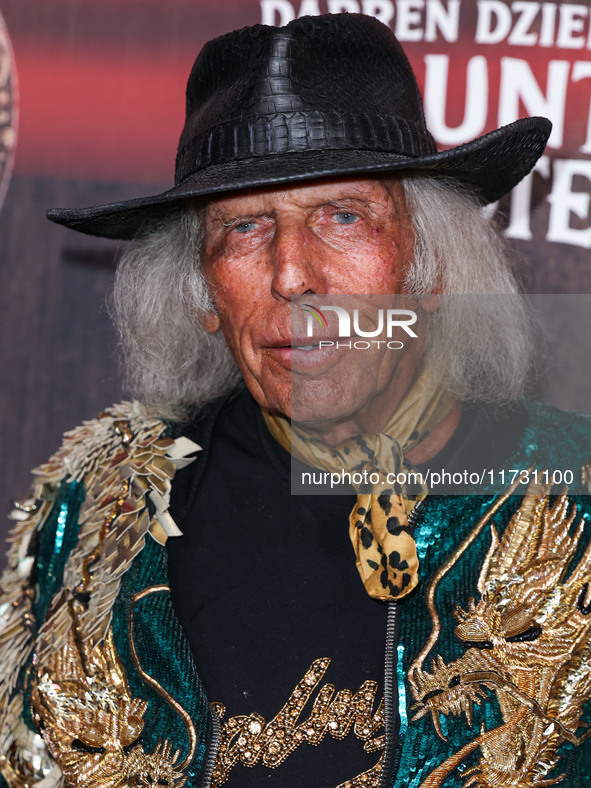 James Goldstein arrives at Darren Dzienciol's Haunted Hotel Halloween Party 2024 presented by UTOPIA and Casa Azul Organic Tequila held at t...