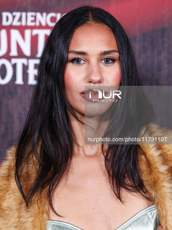 Claire Kyra arrives at Darren Dzienciol's Haunted Hotel Halloween Party 2024 presented by UTOPIA and Casa Azul Organic Tequila held at the F...