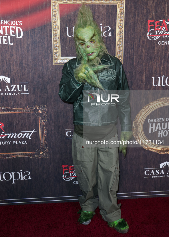 Tyga (Micheal Ray Stevenson) arrives at Darren Dzienciol's Haunted Hotel Halloween Party 2024 presented by UTOPIA and Casa Azul Organic Tequ...